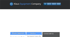 Desktop Screenshot of klausequipment.com